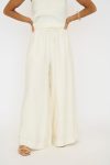 Bea Flowy Pant - Ivory