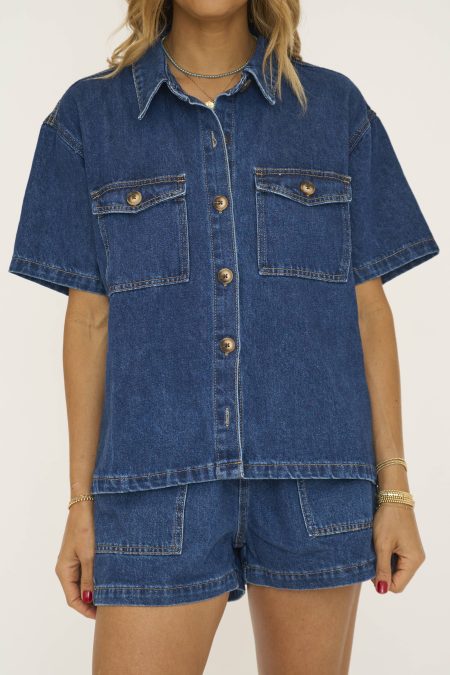 Lolly Denim Short Set