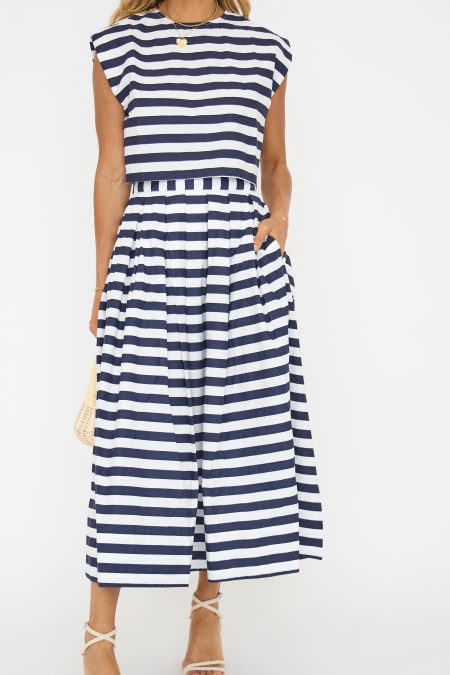 Marin Stripe Top & Skirt Set