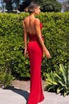 Bette Lace Back Draped Maxi Dress